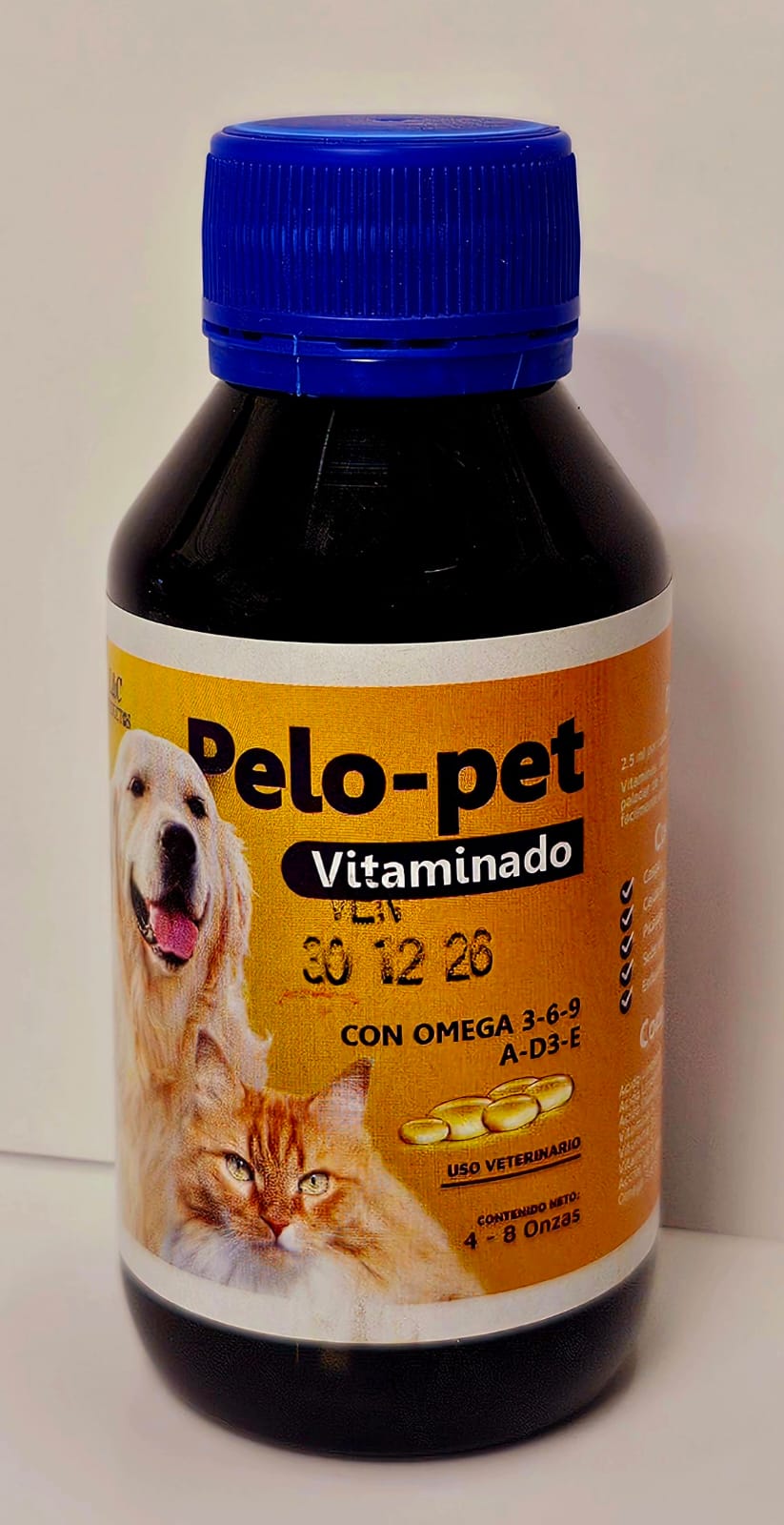 Pelo Pet Vitaminado para perros y gatos pelo y piel omegas 3,6 y 9