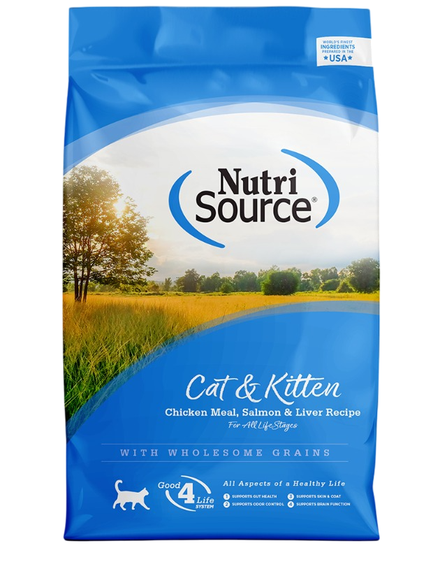 NS cat &amp; kitten chick/salmon/liver 4 libras 73893280125